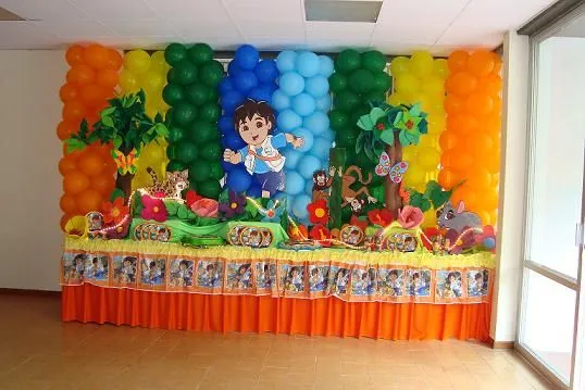 Decoración para cumpleaños de diego go - Imagui