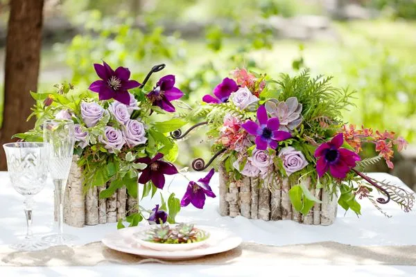 Arreglo de flores naturales para centro de mesa - Imagui