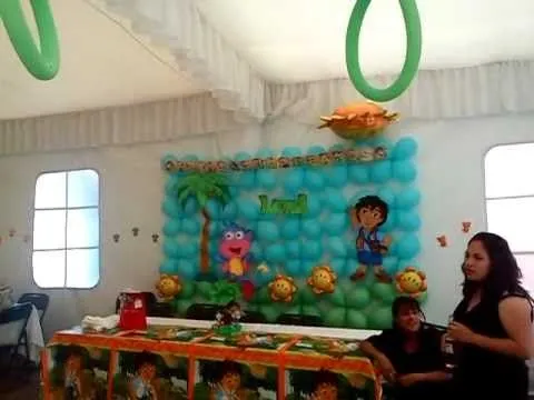 Arreglos con globos go diego go - YouTube