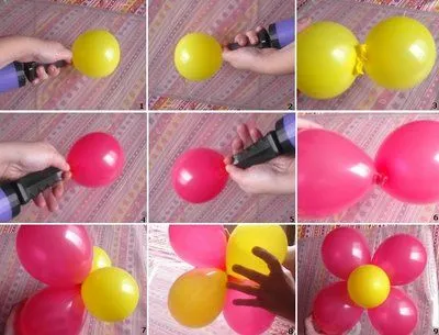 Como hacer arreglos con globos - Imagui