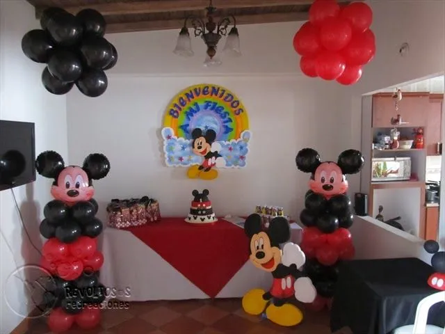 Arreglos de globos de miki maus - Imagui