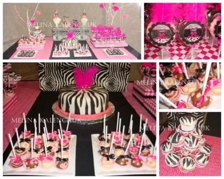 Arreglos para baby showers en animal prints - Imagui