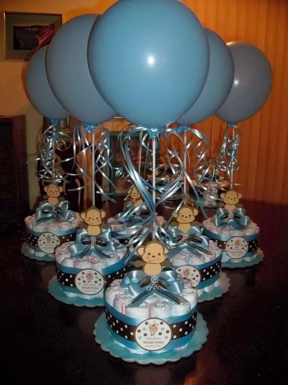 Arreglos de mesa para baby shower de changuitos - Imagui Arreglos de mesa para baby shower de changuitos - Imagui