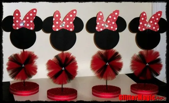 Centro de mesa de Minnie Mouse ideas - Imagui