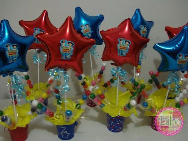 Arreglos de mesa para fiestas infantiles de Toy Story - Imagui