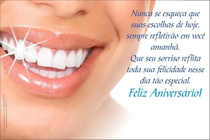Art y Odonto | Modelo de Cartão de Aniversário Paciente Odontologia Art y Odonto | Modelo de Cartão de Aniversário Paciente Odontologia