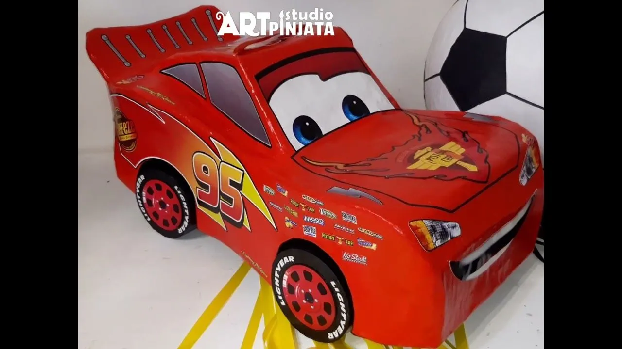 Art Pinata Studio - Cars (Lightning McQueen) - YouTube Art Pinata Studio - Cars (Lightning McQueen) - YouTube