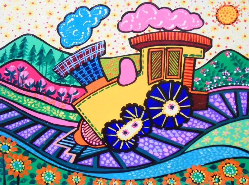 Cuadros abstractos para niñas - Imagui