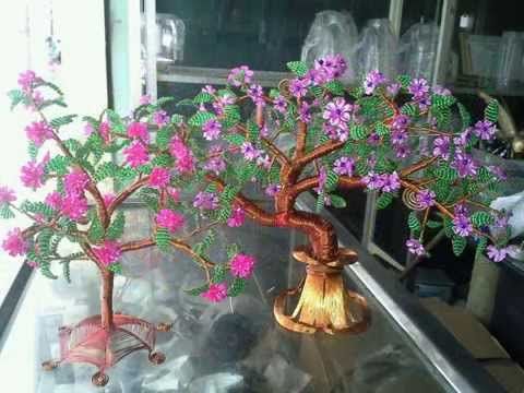 Arte en alambre de cobre y chaquira - YouTube Arte en alambre de cobre y chaquira - YouTube