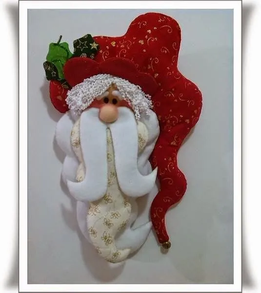ARTE AMOR: Lindo Papa Noel Para Tu Puerta