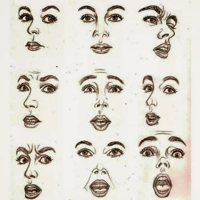 El arte de Arantxa: Como dibujar distintas expresiones faciales