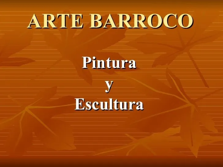 Arte Barroco Power Point