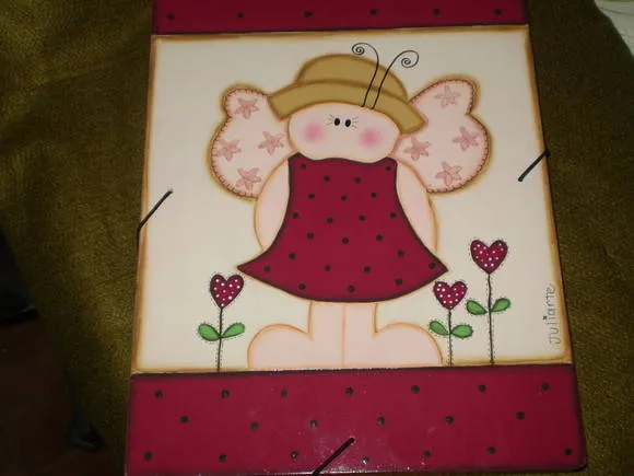 Pasta em mdf com pintura country. | Juliarte by Warley | Elo7 Pasta em mdf com pintura country. | Juliarte by Warley | Elo7