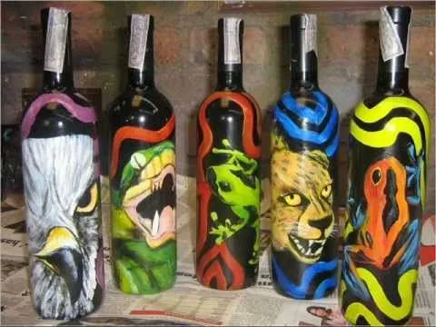 ARTE EN BOTELLAS DE VINO. ABHA KA - YouTube