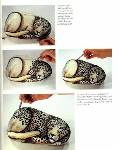 EL ARTE DE CREAR: PINTURA (Leopardo en piedra paso a paso) EL ARTE DE CREAR: PINTURA (Leopardo en piedra paso a paso)