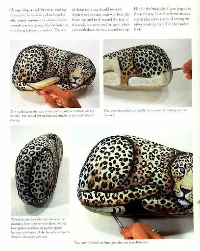 EL ARTE DE CREAR: PINTURA (Leopardo en piedra paso a paso) EL ARTE DE CREAR: PINTURA (Leopardo en piedra paso a paso)