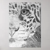 Arte del dibujo de lápiz de Jaguar Posters por KanweieneaKreations