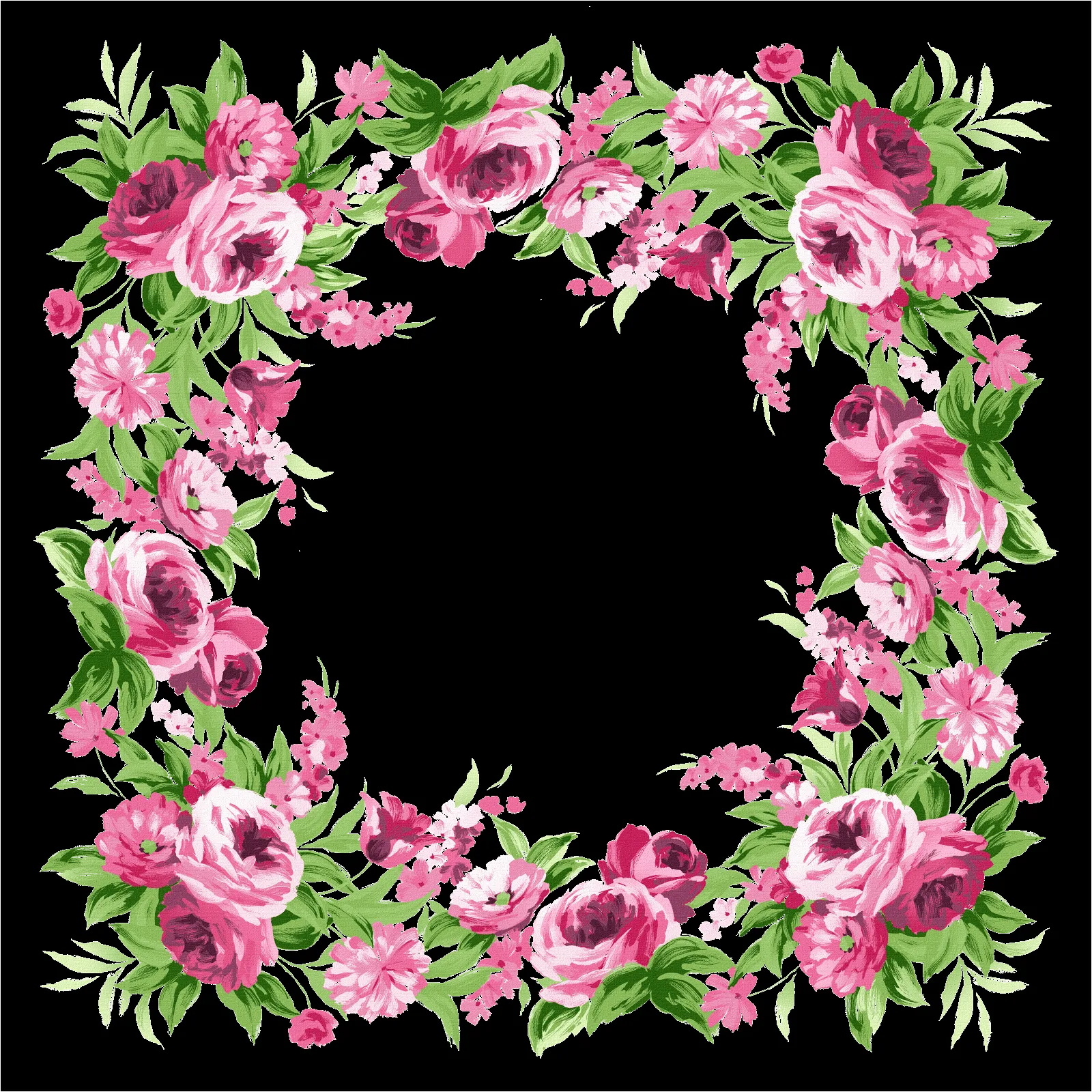 Arte digital: Hermosos marcos florales en png