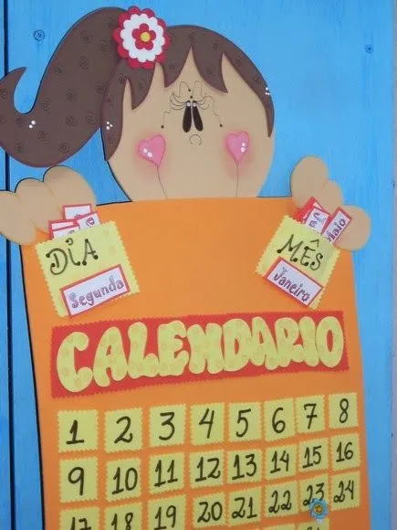 EL ARTE DE EDUCAR: CALENDARIOS CON GOMA EVA