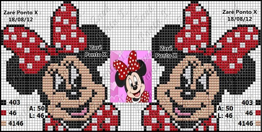 Arte em Família!!!: Ponto Cruz Disney: Minnie !!!