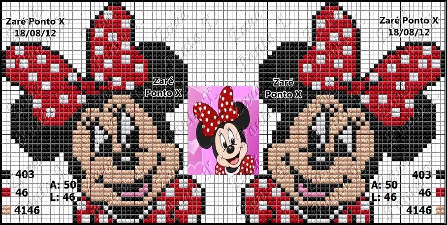 Arte em Família!!!: Ponto Cruz Disney: Minnie !!! Arte em Família!!!: Ponto Cruz Disney: Minnie !!!