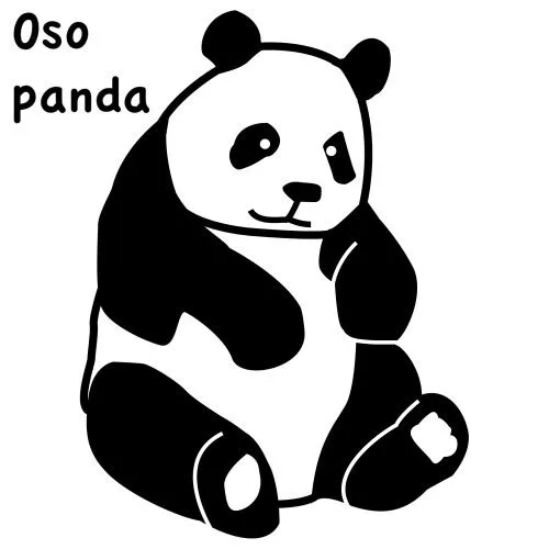 El arte de enseñar: Colorear Oso panda