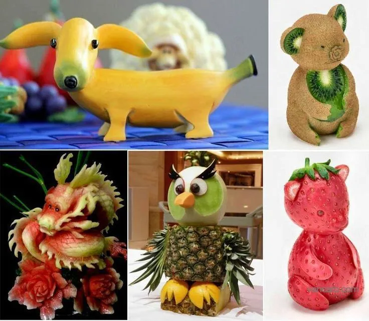 Un arte con frutas | Ideas para manualidades | Pinterest