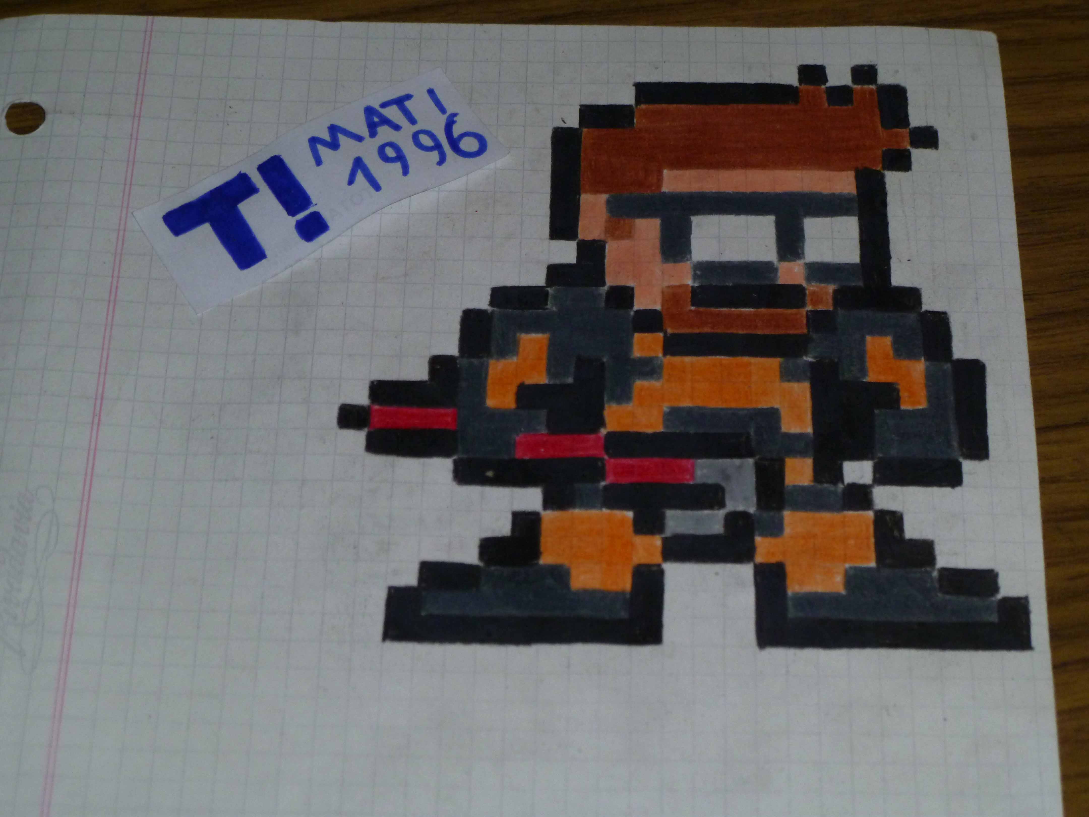 Mi arte Gamer en papel cuadriculado parte 2 - Taringa!