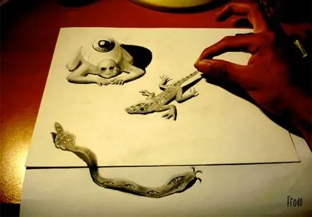 Arte: Impresionantes dibujos a lápiz con efecto 3D - SRI - Sistema ...