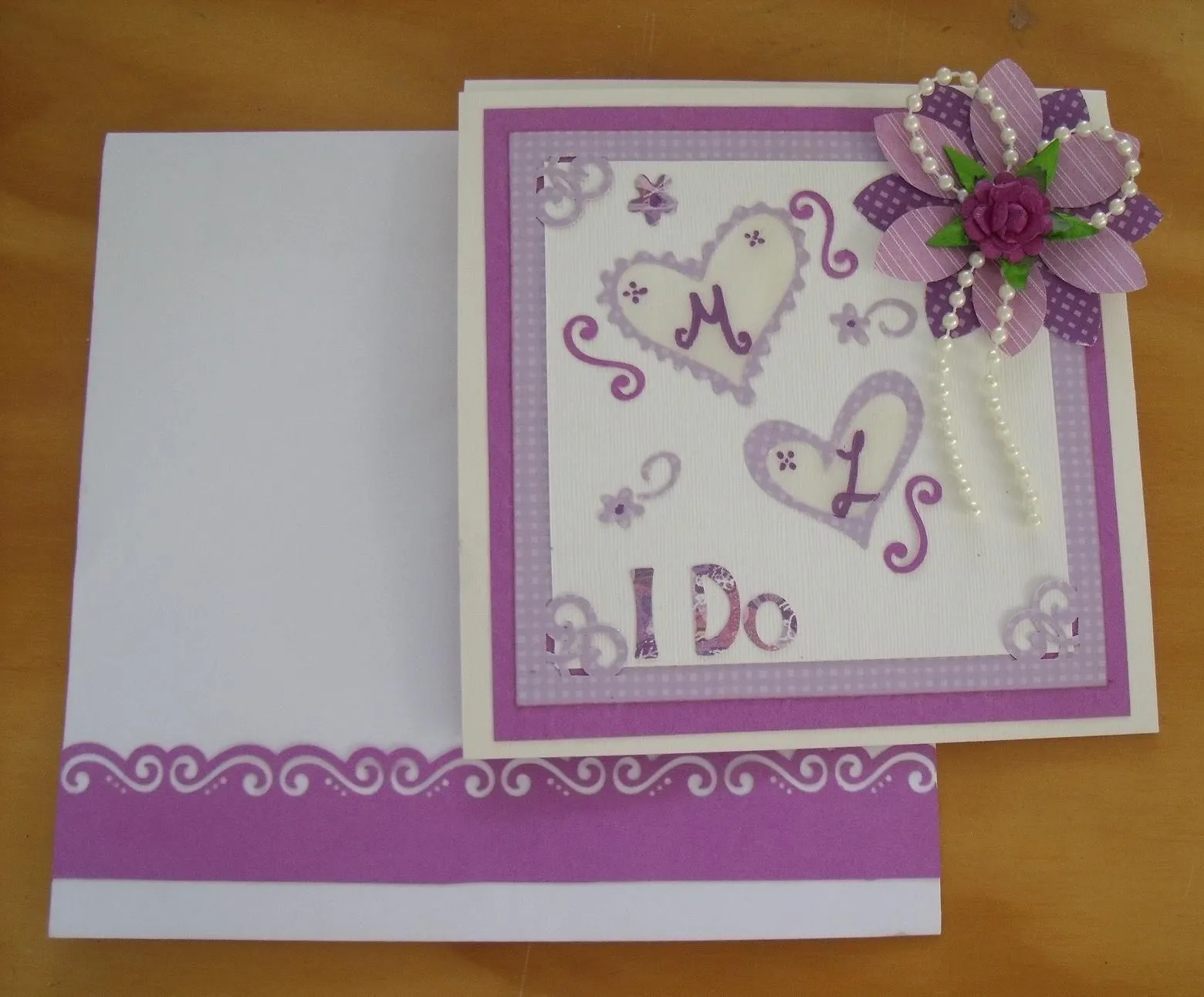 Tarjeta con técnica de scrapbooking. Esta es una tarjeta que me ... Tarjeta con técnica de scrapbooking. Esta es una tarjeta que me ...