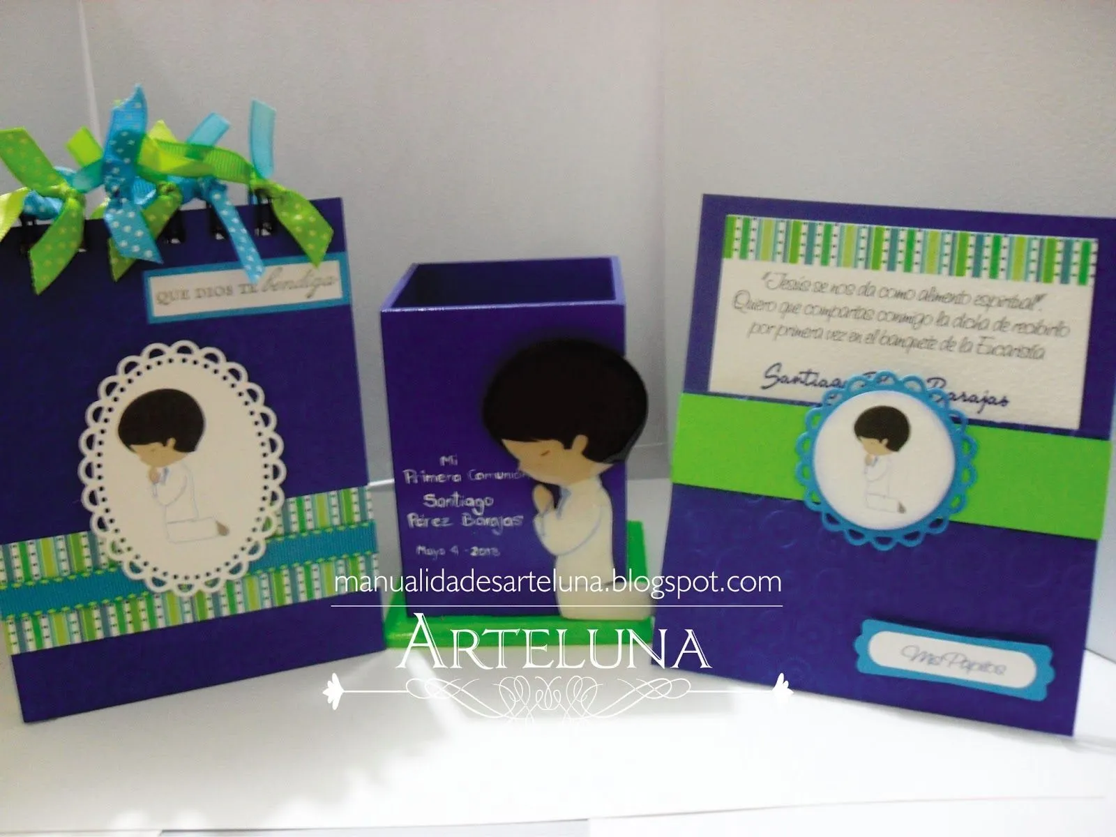 ARTE LUNA: TARJETAS, ESTAMPITAS Y RECUERDOS PARA PRIMERA COMUNION ...