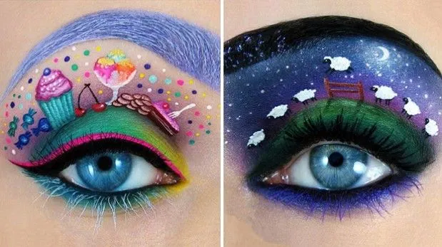 Arte en los ojos: Sorpréndete con estas obras de maquillaje ...