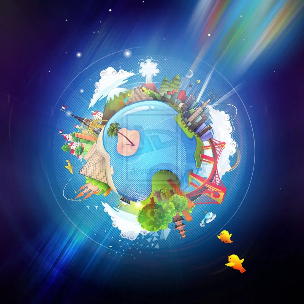 Arte para peques•]*☆°: Planeta Tierra