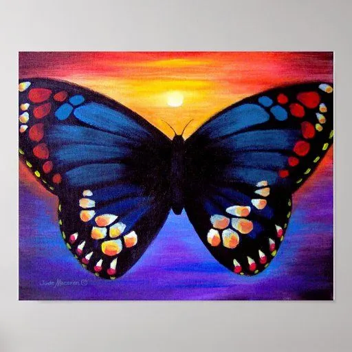 Arte de la pintura de la mariposa - multi posters | Zazzle