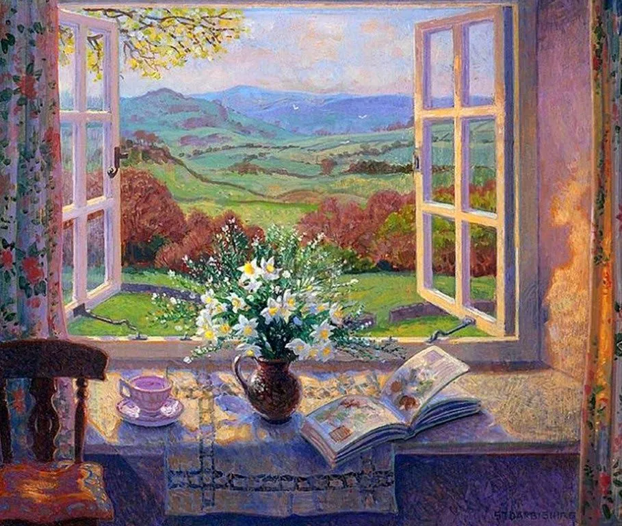 Arte Pinturas al Óleo: Pintura, Paisajes con Jarrones, Stephen ... Arte Pinturas al Óleo: Pintura, Paisajes con Jarrones, Stephen ...