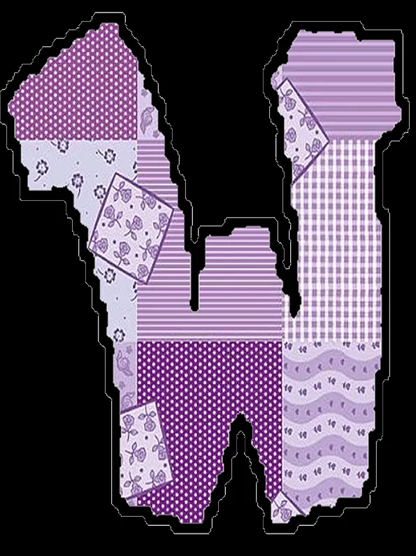 arte rabiscos e letras: Letras do alfabeto - Patchwork