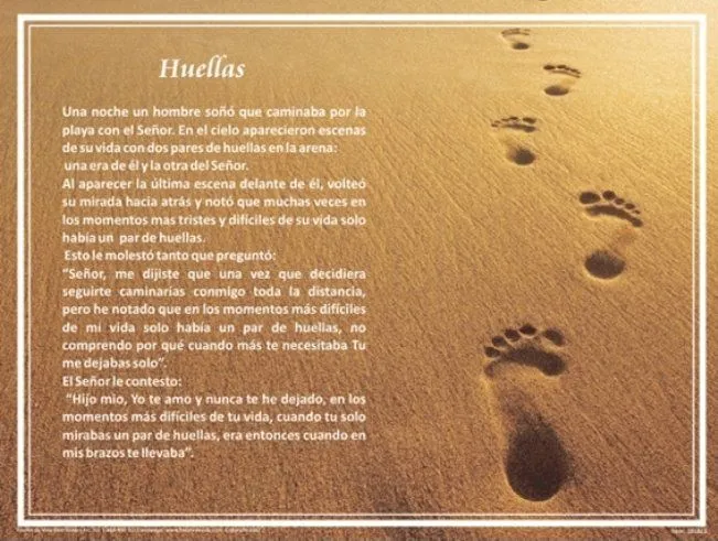 Huellas poema - Imagui