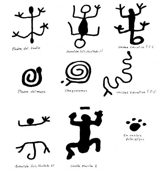 Arte rupestre petroglifos Mojanes Chamanes Tachira Venezuela Arte rupestre petroglifos Mojanes Chamanes Tachira Venezuela