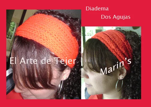 El arte de tejer: Diadema en Dos agujas