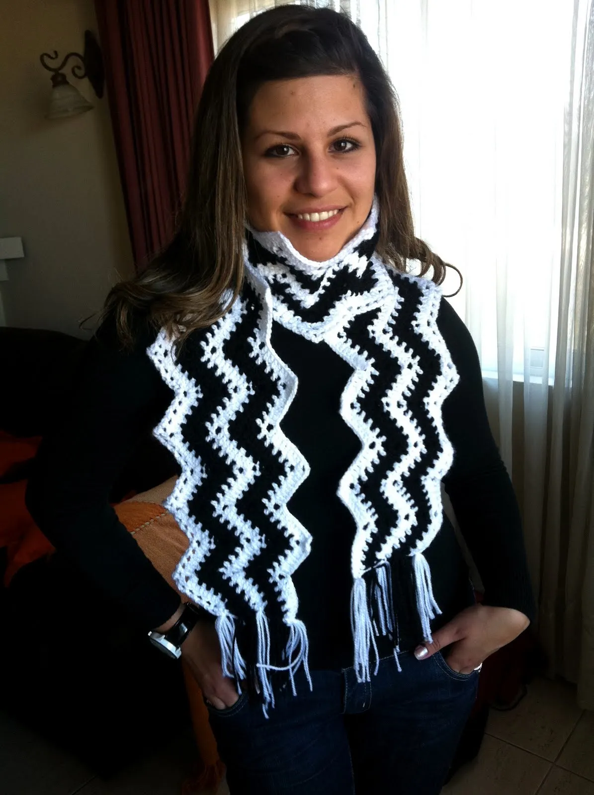 EL ARTE DE TEJER: Mini Poncho Tejido Dos Agujas - Bufanda Zig Zag ... EL ARTE DE TEJER: Mini Poncho Tejido Dos Agujas - Bufanda Zig Zag ...