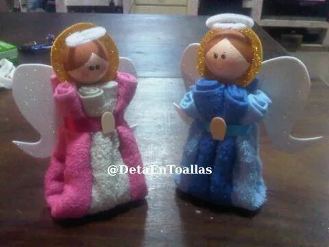 Arte en Toallas on Twitter: "Angelitos hechos en Toallas para ... Arte en Toallas on Twitter: "Angelitos hechos en Toallas para ...