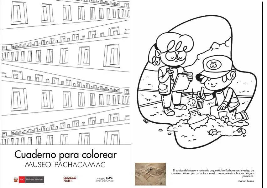 El arte siempre une: dibujando para niños — el cuaderno para colorear -  Descubra a los Nikkei