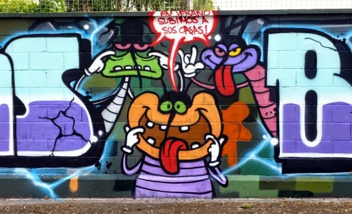 Arte urbano de Logroño - La calle de todos: Graffiti. En verano ... Arte urbano de Logroño - La calle de todos: Graffiti. En verano ...