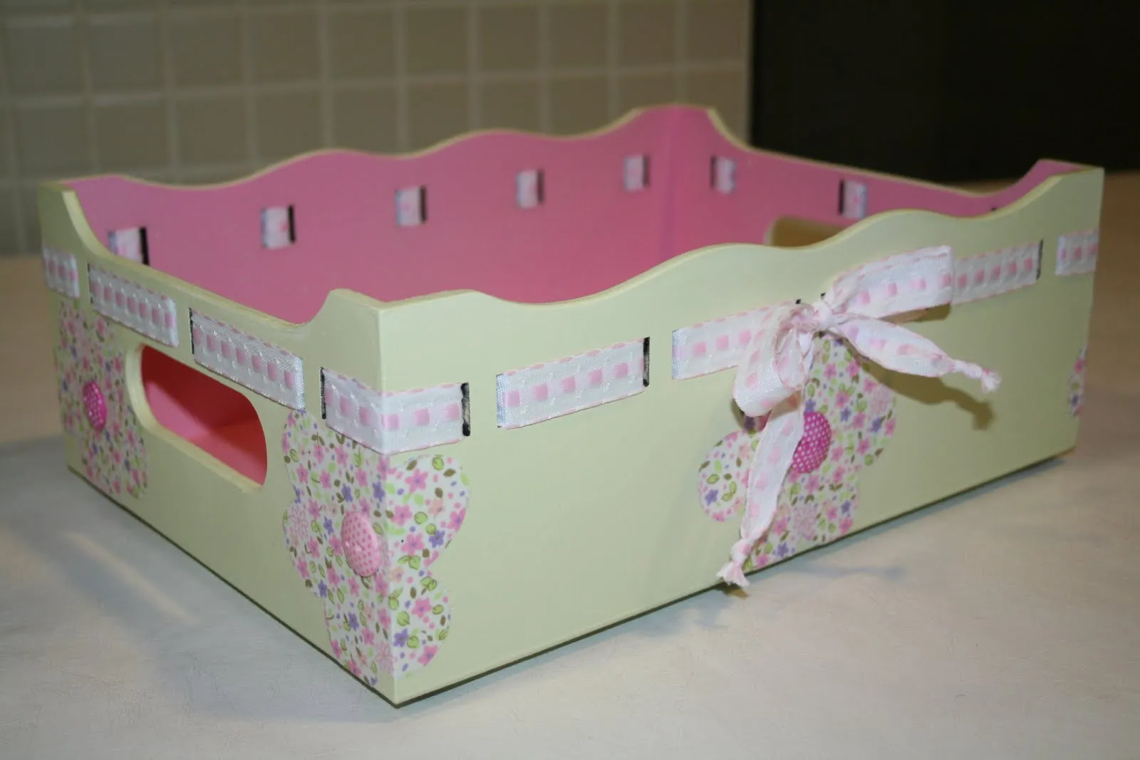 Artes e Criações: Cesta para bebê