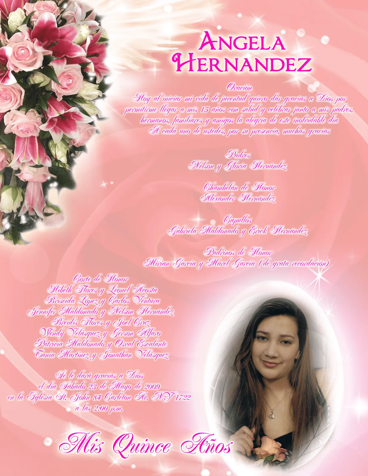 Artes DaVinci ELSALVADOR: Invitación 15 Años - Ángela Hernández Artes DaVinci ELSALVADOR: Invitación 15 Años - Ángela Hernández