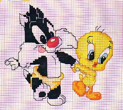 Looney tunes babies en punto de cruz - Imagui Looney tunes babies en punto de cruz - Imagui