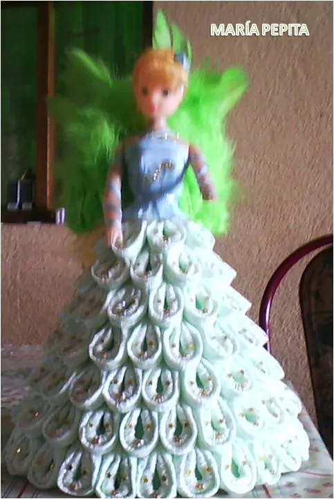 LAS ARTES DE MARÍA PEPITA: MUÑECA CON VESTIDO DE PAPEL CREPE 1 LAS ARTES DE MARÍA PEPITA: MUÑECA CON VESTIDO DE PAPEL CREPE 1