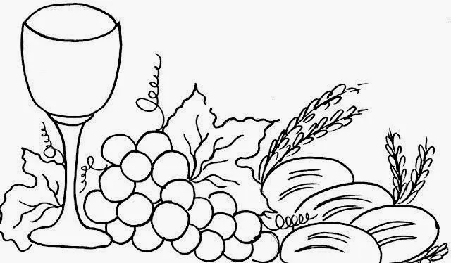 Artes da Nil - Riscos e Rabiscos: Calice, uvas e pão - simbolos ...