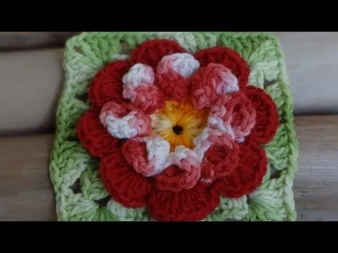 Flor de croche passo a passo - Imagui