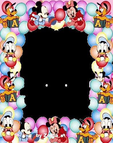 Artes da Zelda: Novas molduras em PNG Baby Disney